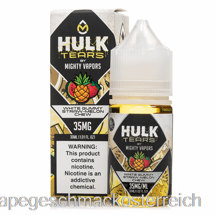 Kaugummi Aus Weißer Strohmelone – Hulk Tears Salze – 30 Ml, 35 Mg Vape-Geschmack